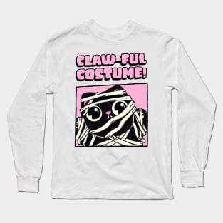 Cute Cat Mummy Claw-Ful Costume Halloween Pun Long Sleeve T-Shirt